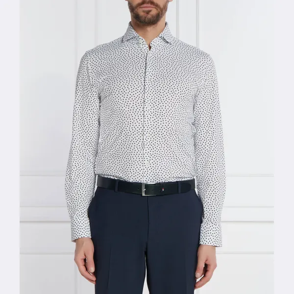 Рубашка узкого кроя с узором P-hank Boss, белый
Рубашка узкого кроя с узором P-hank Boss, белый