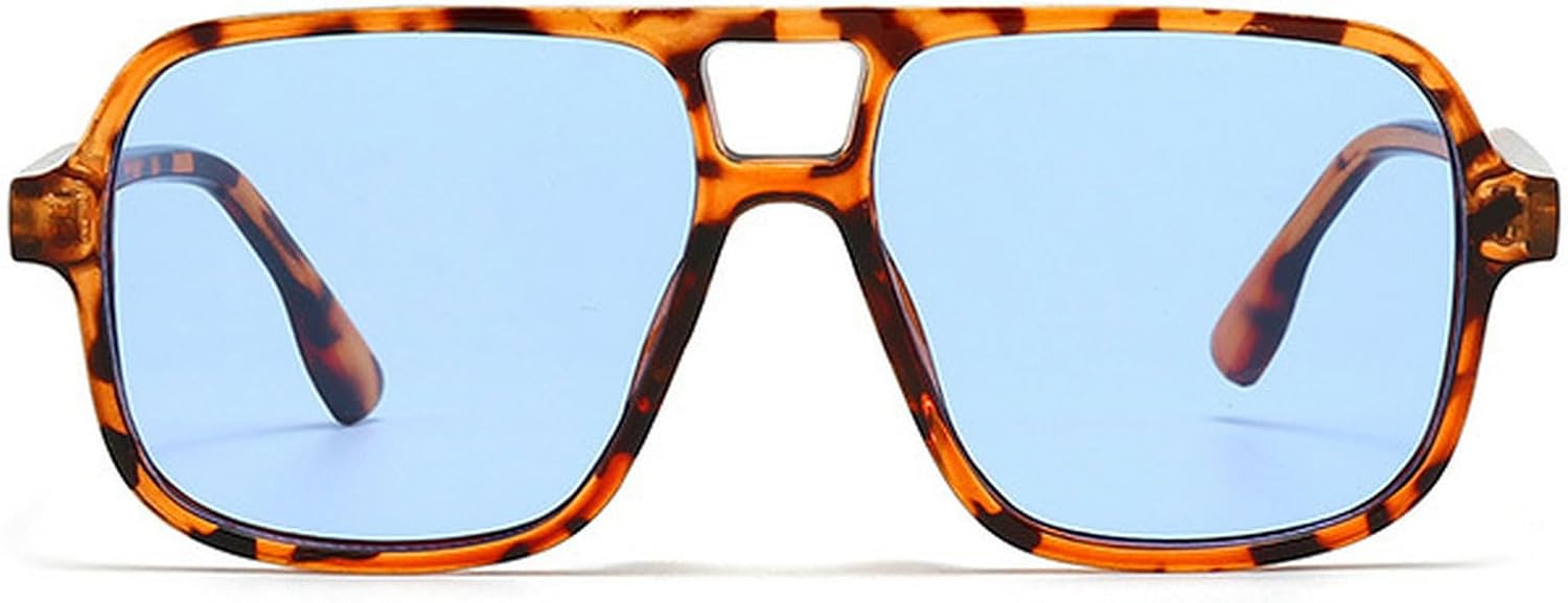 Ретро-солнцезащитные очки с двойной перемычкой, квадратной формы, женские, модные, с леопардовым принтом, трендовые мужские, с заклепками, конфетного цвета, солнцезащитные очки UV400 mincl, Brown Leopard Blue
Ретро-солнцезащитные очки с двойной перемычкой, квадратной формы, женские, модные, с леопардовым принтом, трендовые мужские, с заклепками, конфетного цвета, солнцезащитные очки UV400 mincl, Brown Leopard Blue