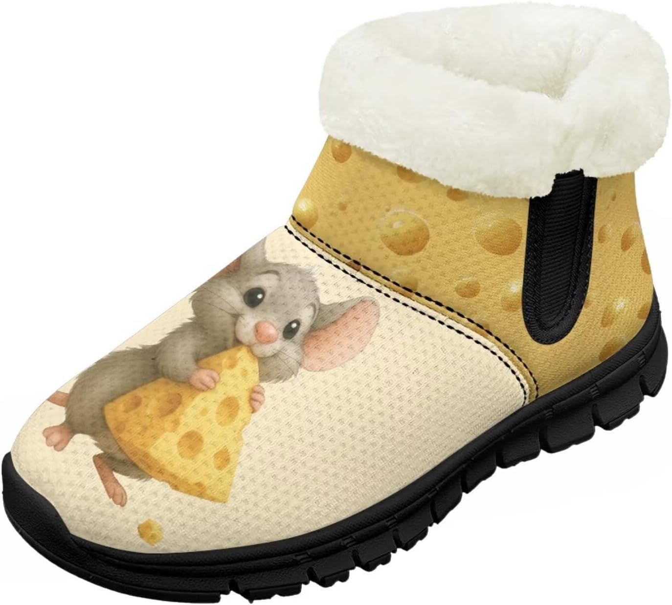 Детские зимние ботинки для девочек с меховой подкладкой, короткие, с противоскользящей подошвой, легкие, теплые ботиночки на молнии Pointodoor, Cute Rat Printed
Детские зимние ботинки для девочек с меховой подкладкой, короткие, с противоскользящей подошвой, легкие, теплые ботиночки на молнии Pointodoor, Cute Rat Printed