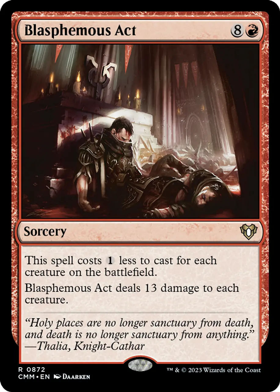 Карточная игра Blasphemous Act (CMM-872) - Commander Masters
Карточная игра Blasphemous Act (CMM-872) - Commander Masters