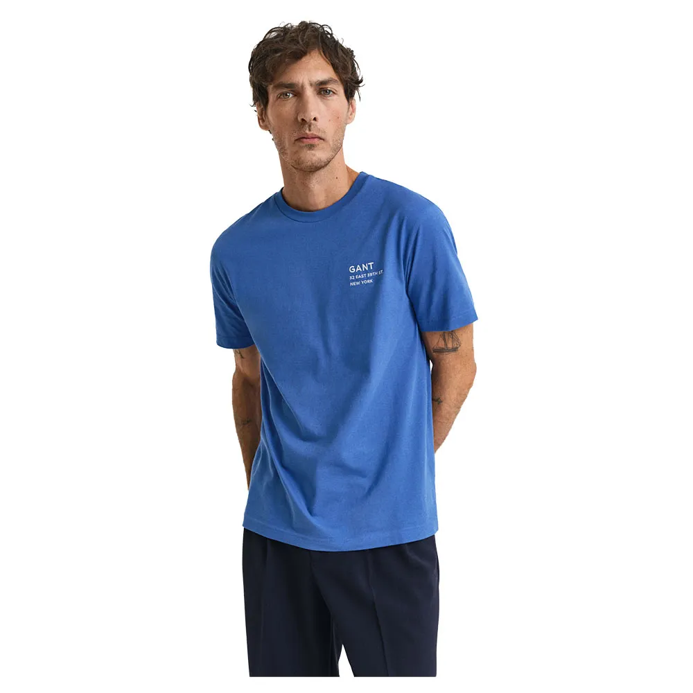 Футболка с коротким рукавом Gant Small Graphic 2003300, синий 
Футболка с коротким рукавом Gant Small Graphic 2003300, синий