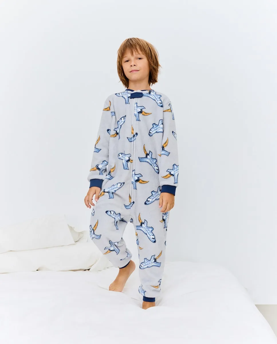 Полный детский пижамный костюм с фантазийным принтом Cotton Juice, черный
Полный детский пижамный костюм с фантазийным принтом Cotton Juice, черный