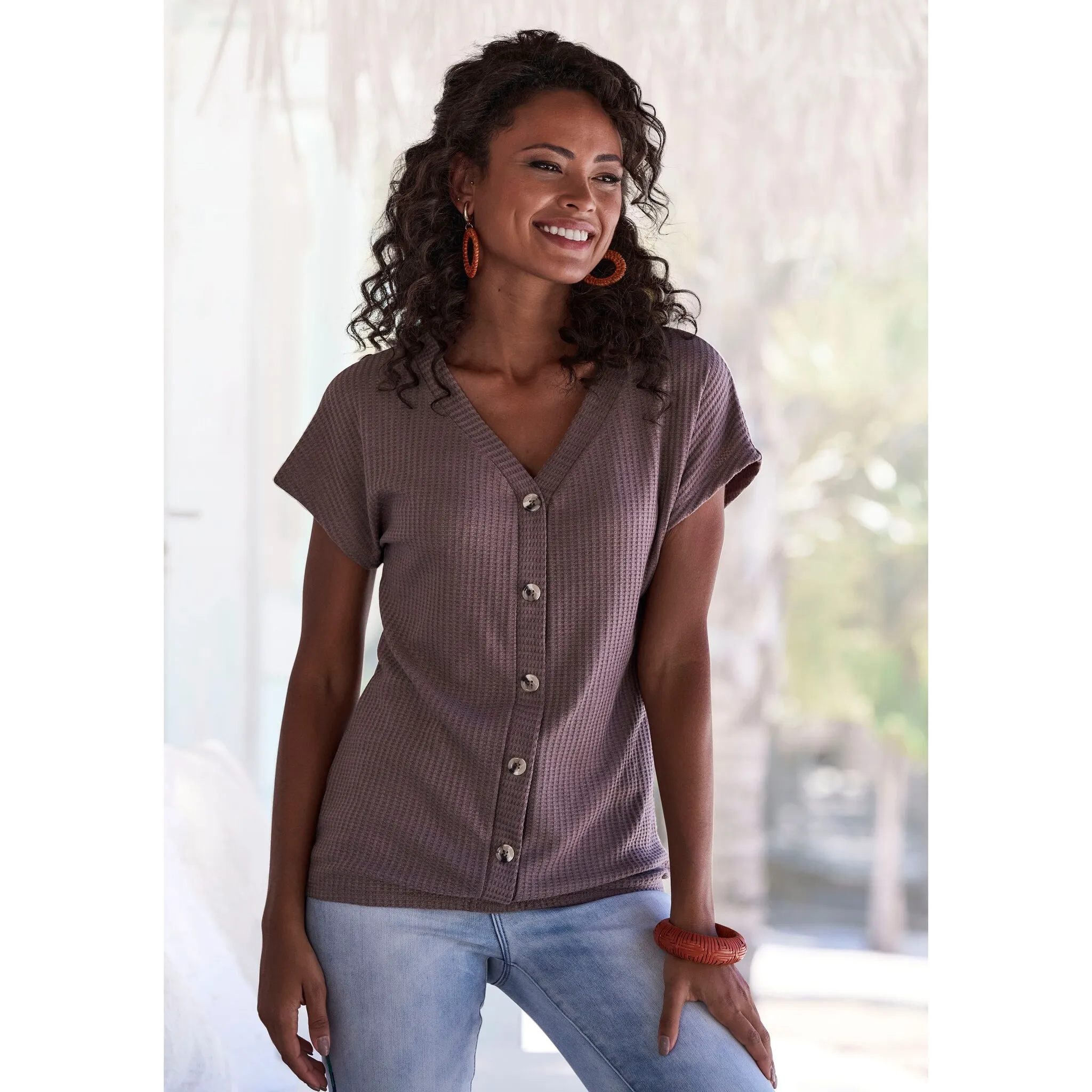 Футболка LASCANA, рубашка из мягкого качественного пике, коричневый
Футболка LASCANA, рубашка из мягкого качественного пике, коричневый