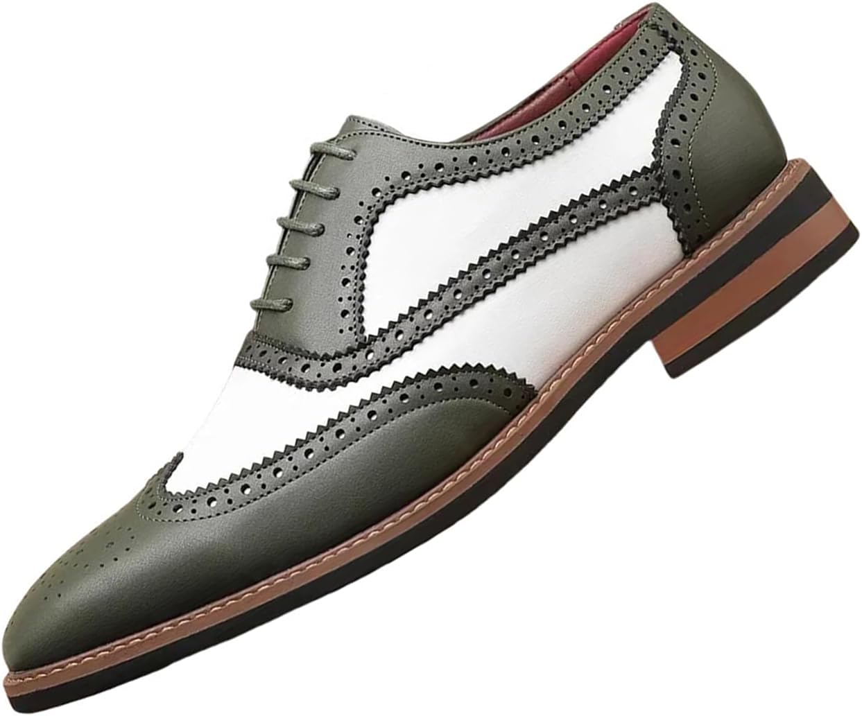 Мужские классические броги оксфорды с крыльями, сшитые из лоскутов, двухцветные, для официального и делового стиля, дерби, для выпускного и торжественных мероприятий Tzeohai, зеленый
Мужские классические броги оксфорды с крыльями, сшитые из лоскутов, двухцветные, для официального и делового стиля, дерби, для выпускного и торжественных мероприятий Tzeohai, зеленый