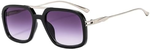 Мужские солнцезащитные очки в стиле ретро с двойной перемычкой, квадратной формы, защита от УФ-излучения UV400, модные солнцезащитные очки для женщин MTZJH, Black Gray Gradient
Мужские солнцезащитные очки в стиле ретро с двойной перемычкой, квадратной формы, защита от УФ-излучения UV400, модные солнцезащитные очки для женщин MTZJH, Black Gray Gradient