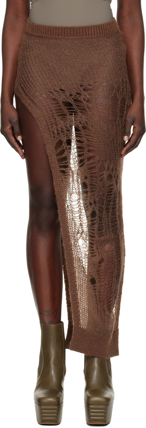 Коричневая юбка-макси Hollywood Spider Ziggy Rick Owens
Коричневая юбка-макси Hollywood Spider Ziggy Rick Owens