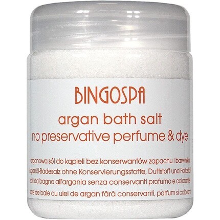 Аргановая соль для ванн, гидромассажных ванн, спа-процедур и пилинга 550 г Bingospa
Аргановая соль для ванн, гидромассажных ванн, спа-процедур и пилинга 550 г Bingospa