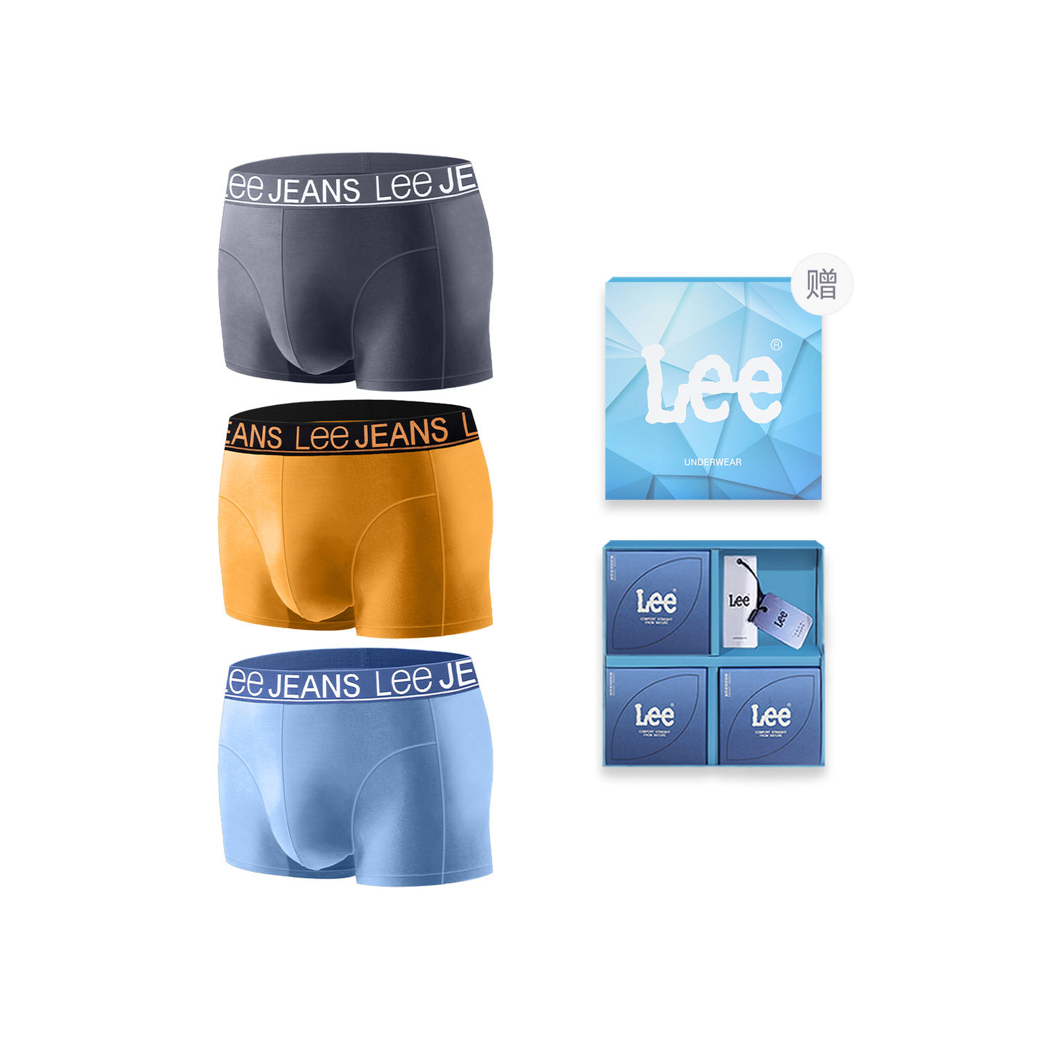 Lee Подарочный набор мужского белья 3 пары
Lee Подарочный набор мужского белья 3 пары