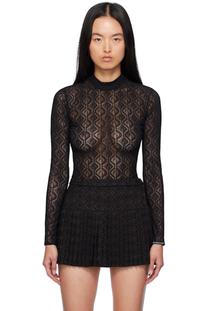 Черный лунный алмазный сетчатый топ Second Skin Marine Serre
Черный лунный алмазный сетчатый топ Second Skin Marine Serre