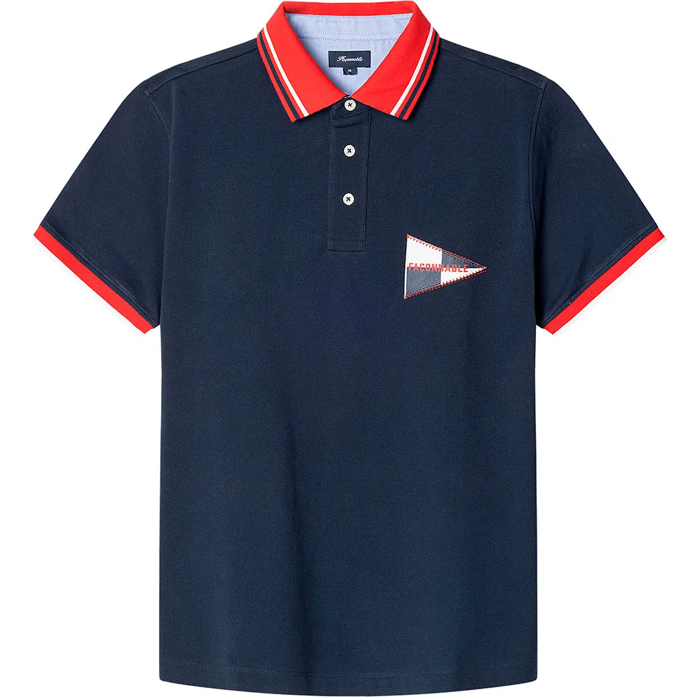 Поло с коротким рукавом Façonnable Chest Coll Print, синий
Поло с коротким рукавом Façonnable Chest Coll Print, синий