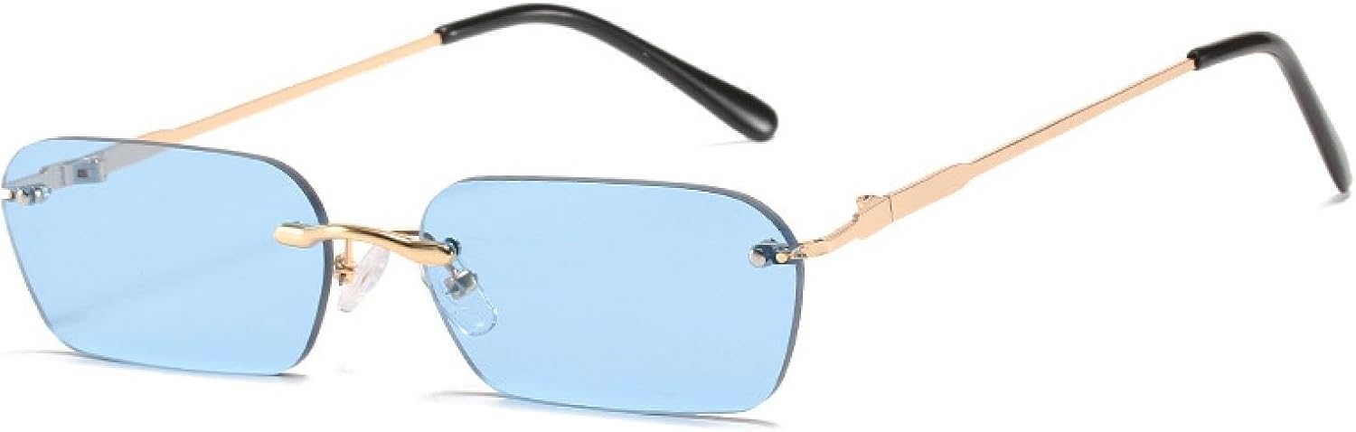 Солнцезащитные очки с защитой от УФ-излучения UV400 | Легкие, без оправы, с металлическими шарнирами | Для женщин и мужчин, для занятий спортом на открытом воздухе и вождения DSVIGF, Blue
Солнцезащитные очки с защитой от УФ-излучения UV400 | Легкие, без оправы, с металлическими шарнирами | Для женщин и мужчин, для занятий спортом на открытом воздухе и вождения DSVIGF, Blue