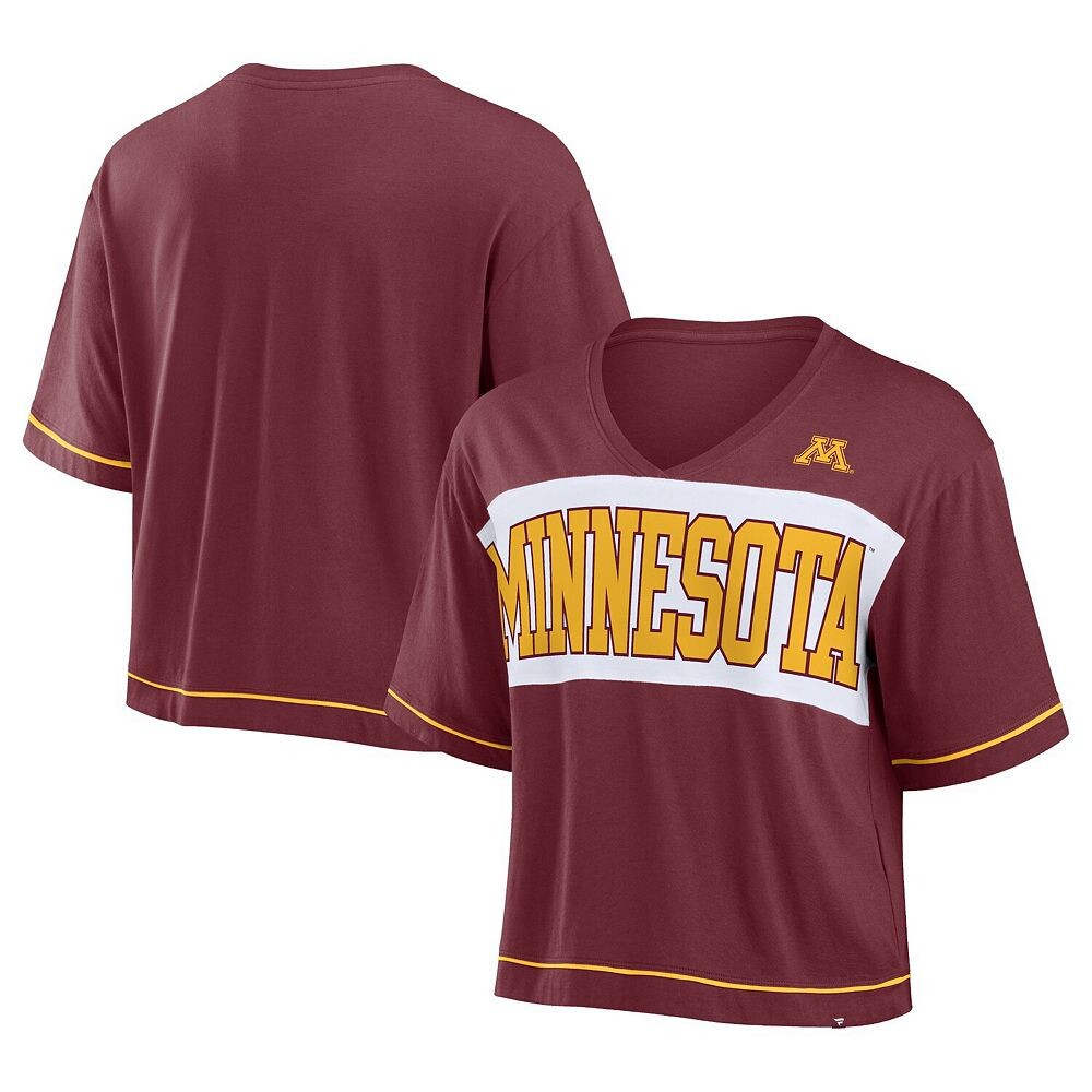Женская темно-бордовая футболка Fanatics Minnesota Golden Gophers Home Team, смелая модная скромная укороченная футболка с v-образным вырезом Fanatics Brands - White Label, цвет Min Red
Женская темно-бордовая футболка Fanatics Minnesota Golden Gophers Home Team, смелая модная скромная укороченная футболка с v-образным вырезом Fanatics Brands - White Label, цвет Min Red