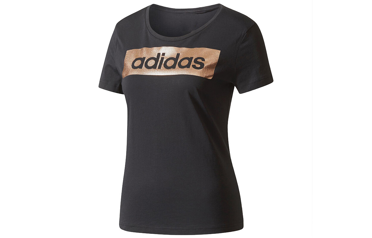 Женская футболка Essentials Linear Foil Logo, черная Adidas
Женская футболка Essentials Linear Foil Logo, черная Adidas