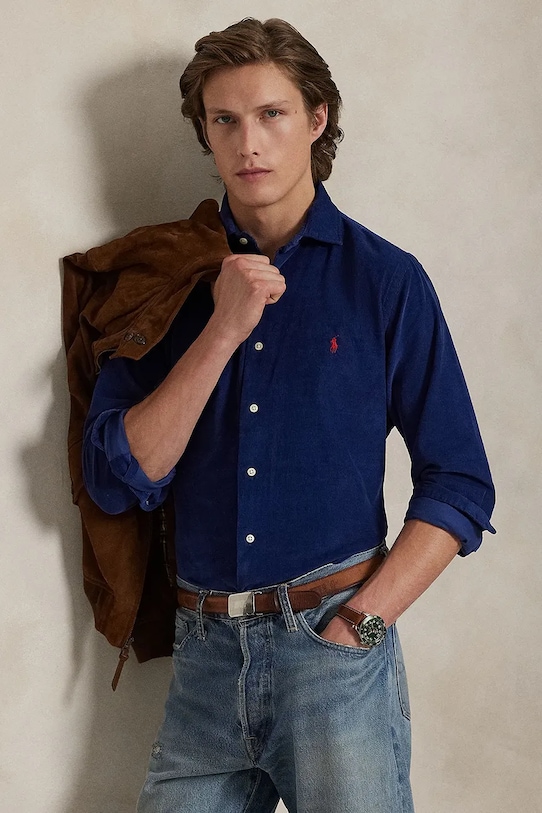 Хлопковая рубашка Polo Ralph Lauren, темно-синий
Хлопковая рубашка Polo Ralph Lauren, темно-синий