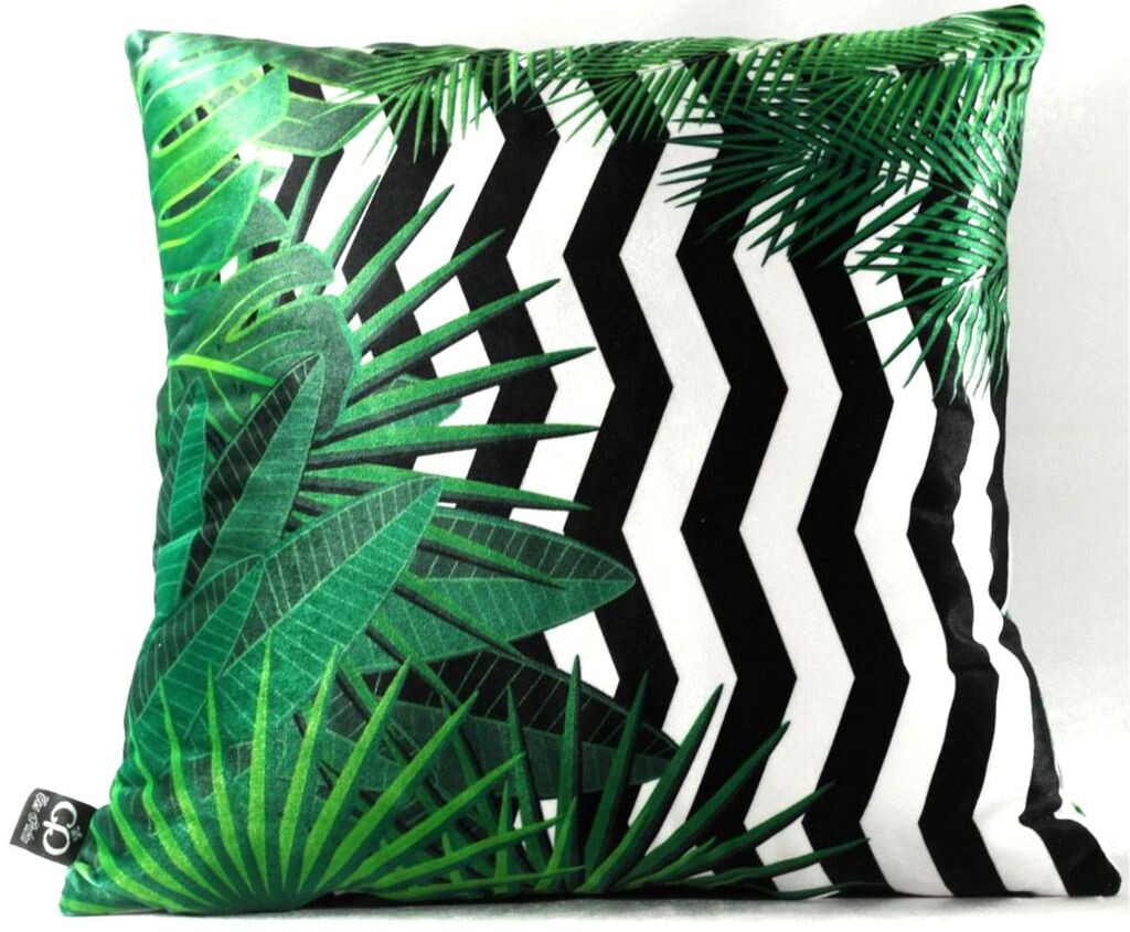 Роскошная подушка Casa Padrino Orlando Palm Leaves черный/белый/зеленый 45 x 45 см - тончайшая бархатная ткань - декоративная подушка для гостиной
Роскошная подушка Casa Padrino Orlando Palm Leaves черный/белый/зеленый 45 x 45 см - тончайшая бархатная ткань - декоративная подушка для гостиной