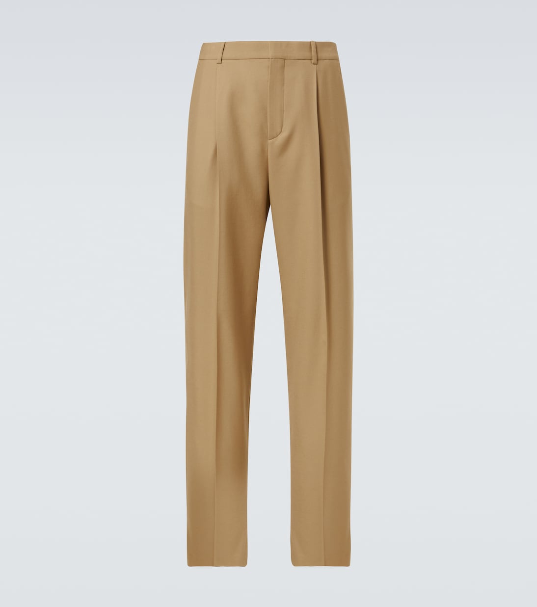 Высокие зауженные брюки из шерстяного габардина Saint Laurent, Gingembre
Высокие зауженные брюки из шерстяного габардина Saint Laurent, Gingembre