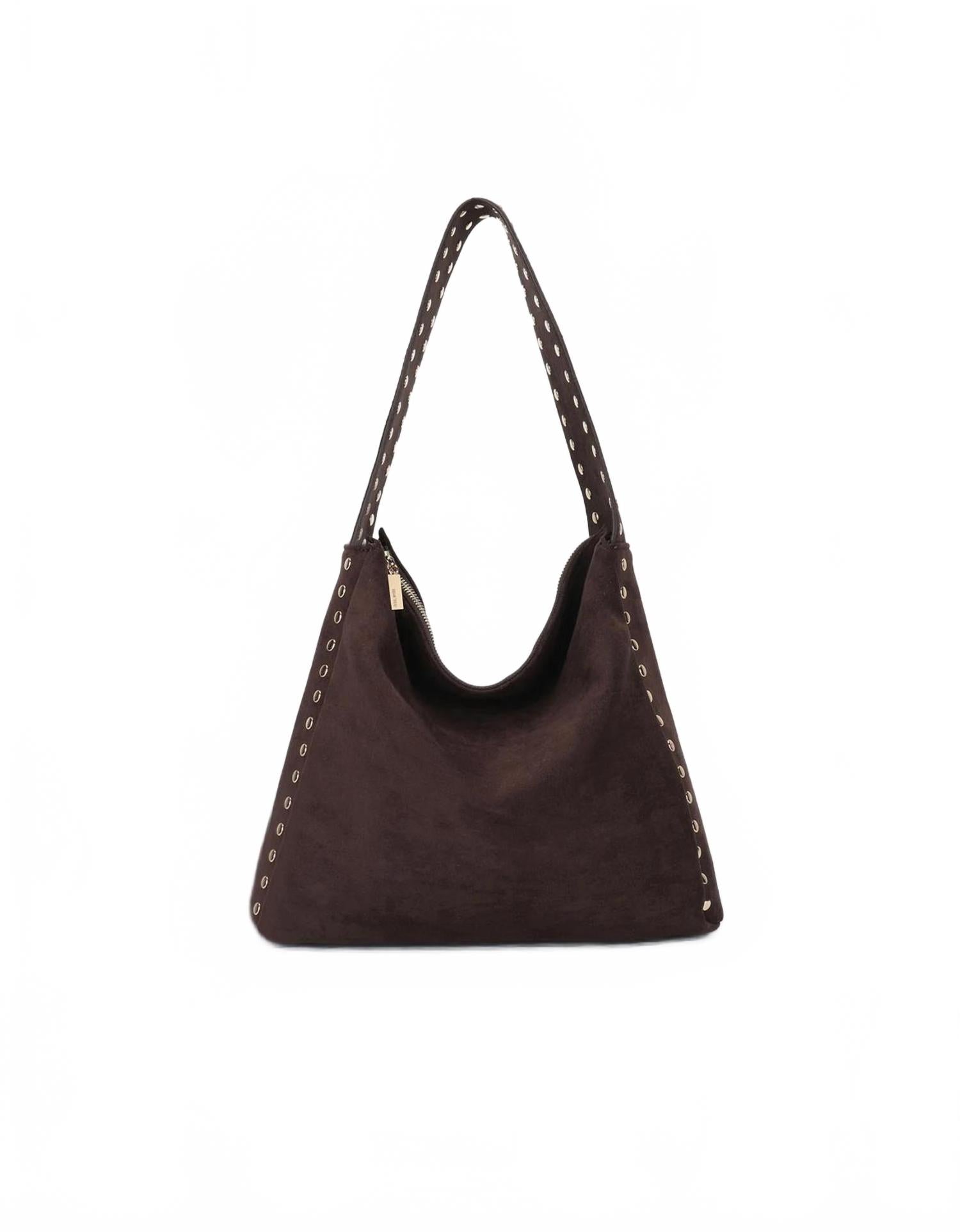 Женская сумка Pasadena с заклепками из искусственной шоколадной замши REMI/REID, faux chocolate suede
Женская сумка Pasadena с заклепками из искусственной шоколадной замши REMI/REID, faux chocolate suede
