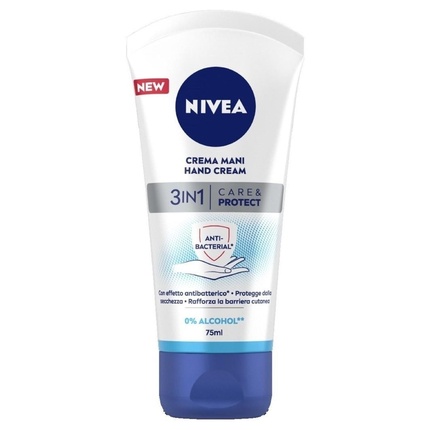 Крем для рук 3 в 1 Уход Защита с антибактериальным эффектом 75 мл Nivea
Крем для рук 3 в 1 Уход Защита с антибактериальным эффектом 75 мл Nivea