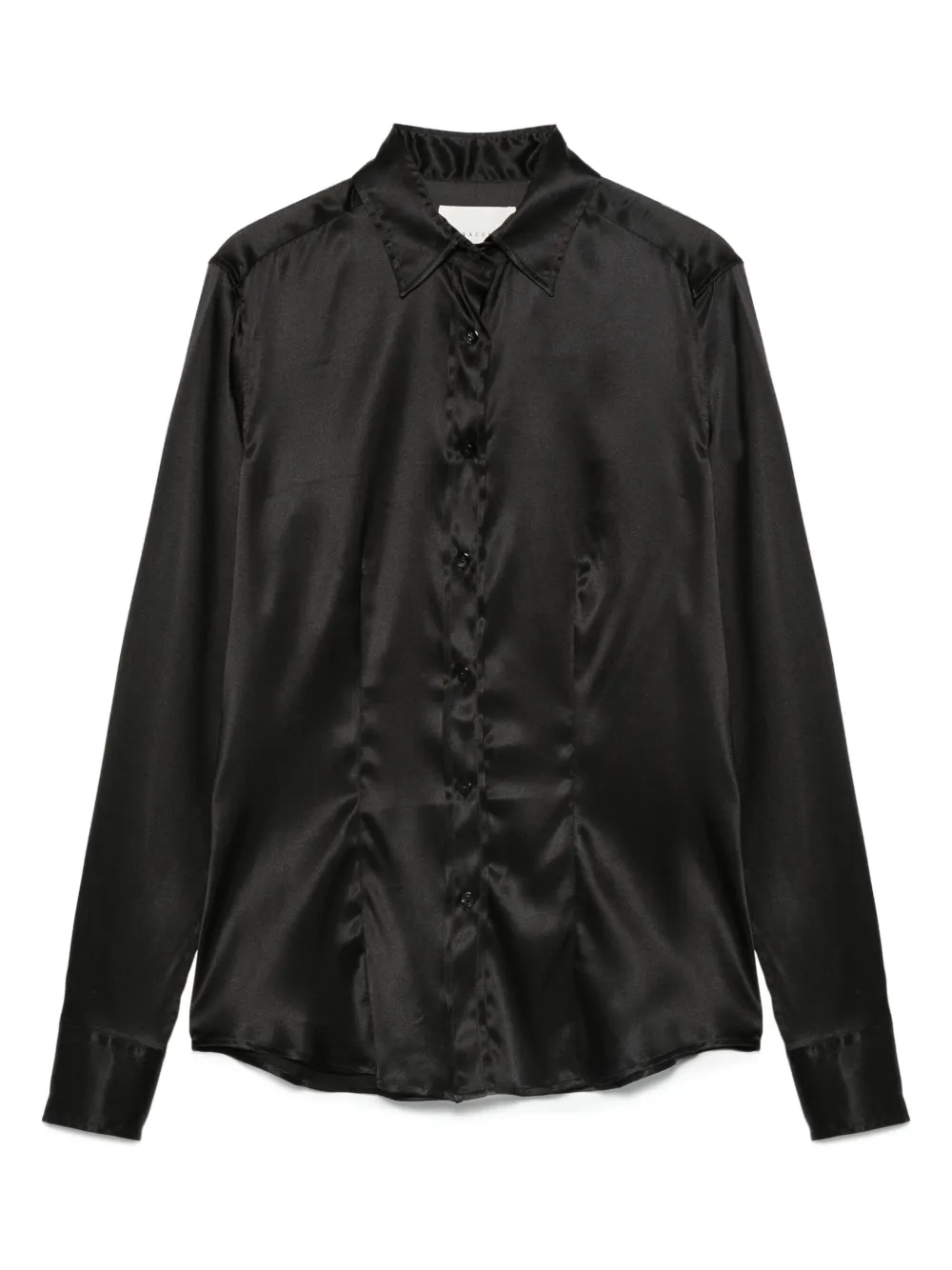 Атласная рубашка на пуговицах Xacus, черный
Атласная рубашка на пуговицах Xacus, черный