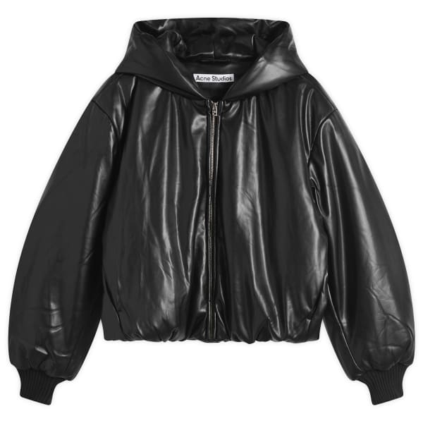 Пальто Offy из зернистой искусственной кожи с капюшоном Acne Studios, черный
Пальто Offy из зернистой искусственной кожи с капюшоном Acne Studios, черный