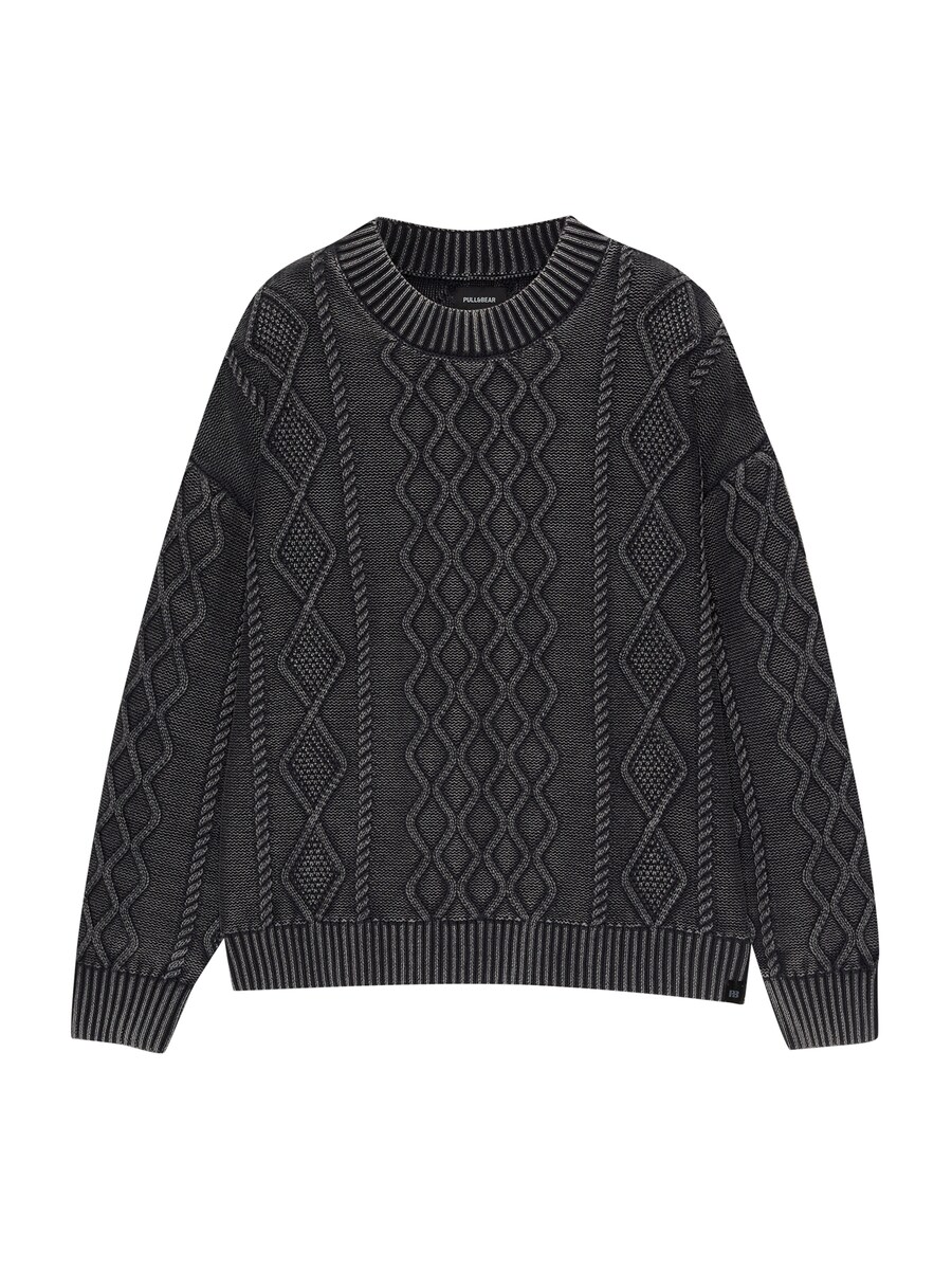 Свитер Pull&Bear, черный 
Свитер Pull&Bear, черный