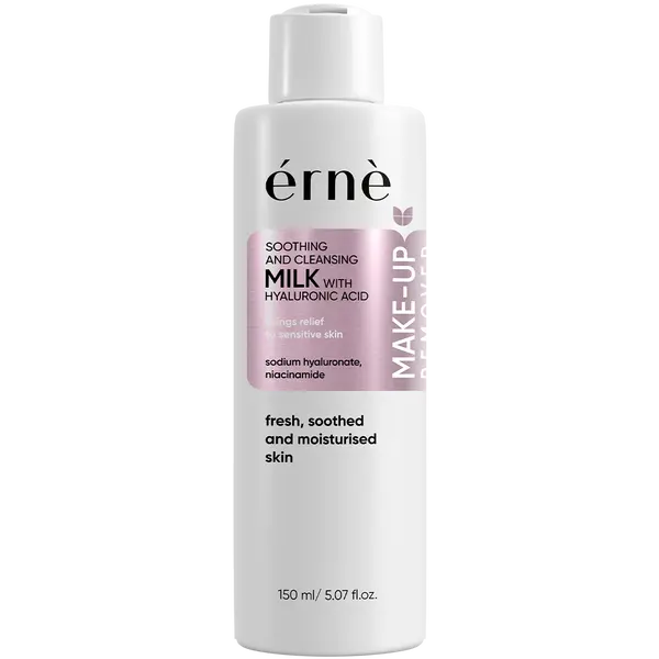 Успокаивающее и очищающее молочко с гиалуроновой кислотой для лица, 150 мл Erne
Успокаивающее и очищающее молочко с гиалуроновой кислотой для лица, 150 мл Erne