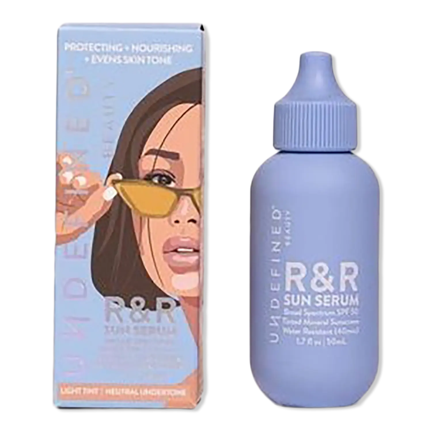 Солнцезащитная сыворотка R&R с тонирующим минеральным фильтром SPF 50 PA++++ Undefined Beauty, Light (light tint)
Солнцезащитная сыворотка R&R с тонирующим минеральным фильтром SPF 50 PA++++ Undefined Beauty, Light (light tint)