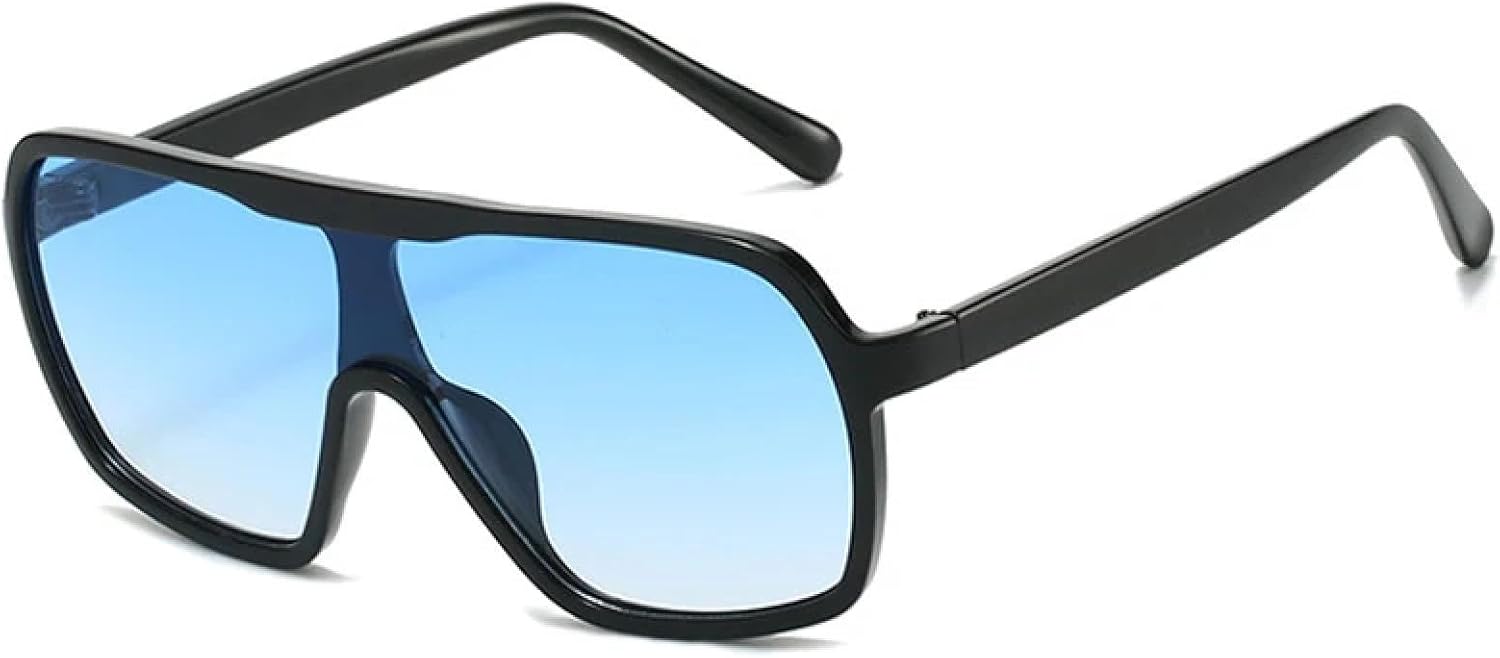 Модные солнцезащитные очки в крупной оправе, цельные, для женщин и мужчин, класса люкс, для активного отдыха, спорта и вождения, защита от УФ-излучения UV400 TKKTLLT, Black Blue
Модные солнцезащитные очки в крупной оправе, цельные, для женщин и мужчин, класса люкс, для активного отдыха, спорта и вождения, защита от УФ-излучения UV400 TKKTLLT, Black Blue