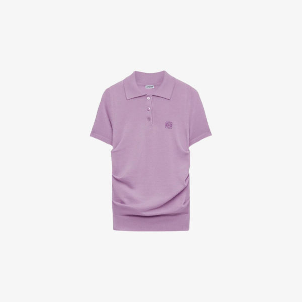 Поло Loewe из стрейч-кашемира с добавлением шелка, сиреневый
Поло Loewe из стрейч-кашемира с добавлением шелка, сиреневый
