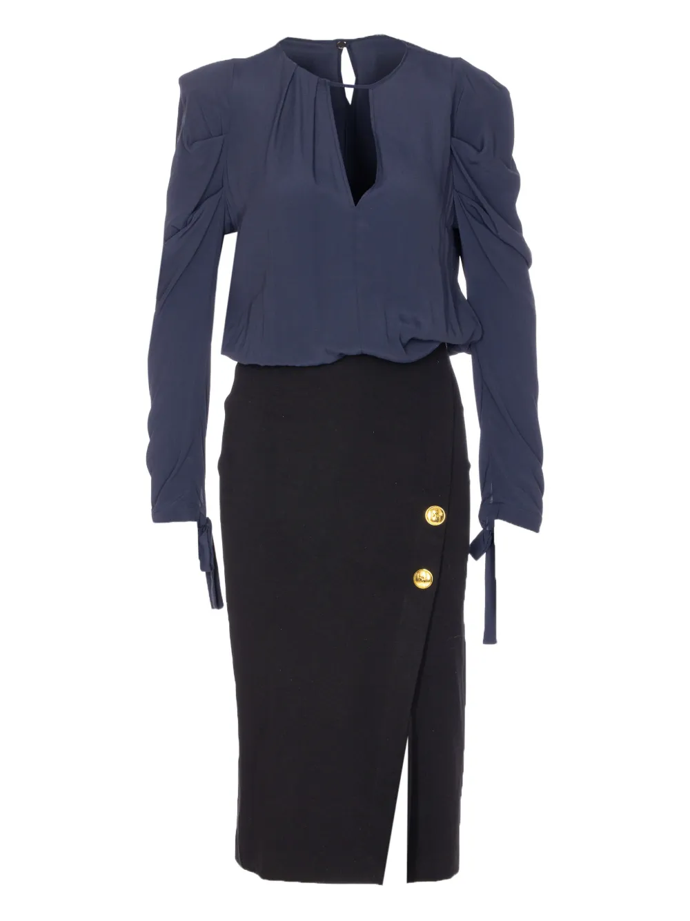 Платье миди с рукавами-фонариками и пуговицами PINKO, синий
Платье миди с рукавами-фонариками и пуговицами PINKO, синий