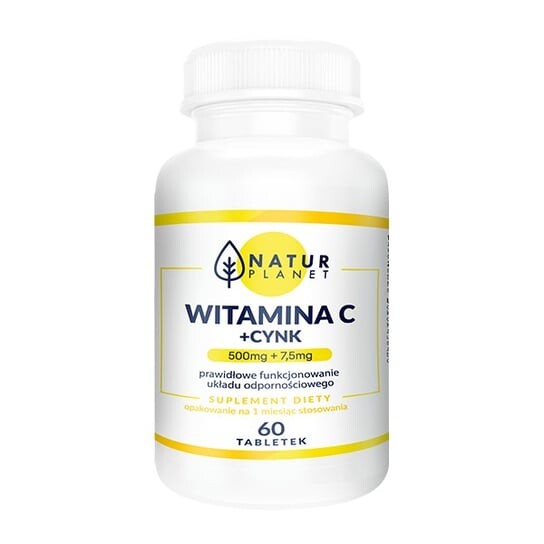 Витамин С 500 мг + ЦИНК 7,5 мг, 60 таблеток - Natur Planet
Витамин С 500 мг + ЦИНК 7,5 мг, 60 таблеток - Natur Planet