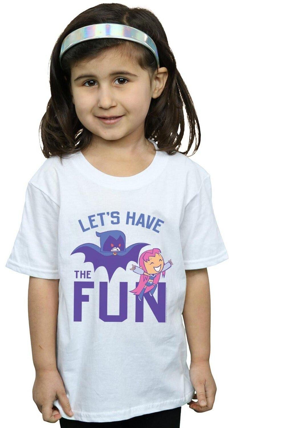 Хлопковая футболка «Юные титаны, вперед, повеселимся» DC Comics, белый
Хлопковая футболка «Юные титаны, вперед, повеселимся» DC Comics, белый