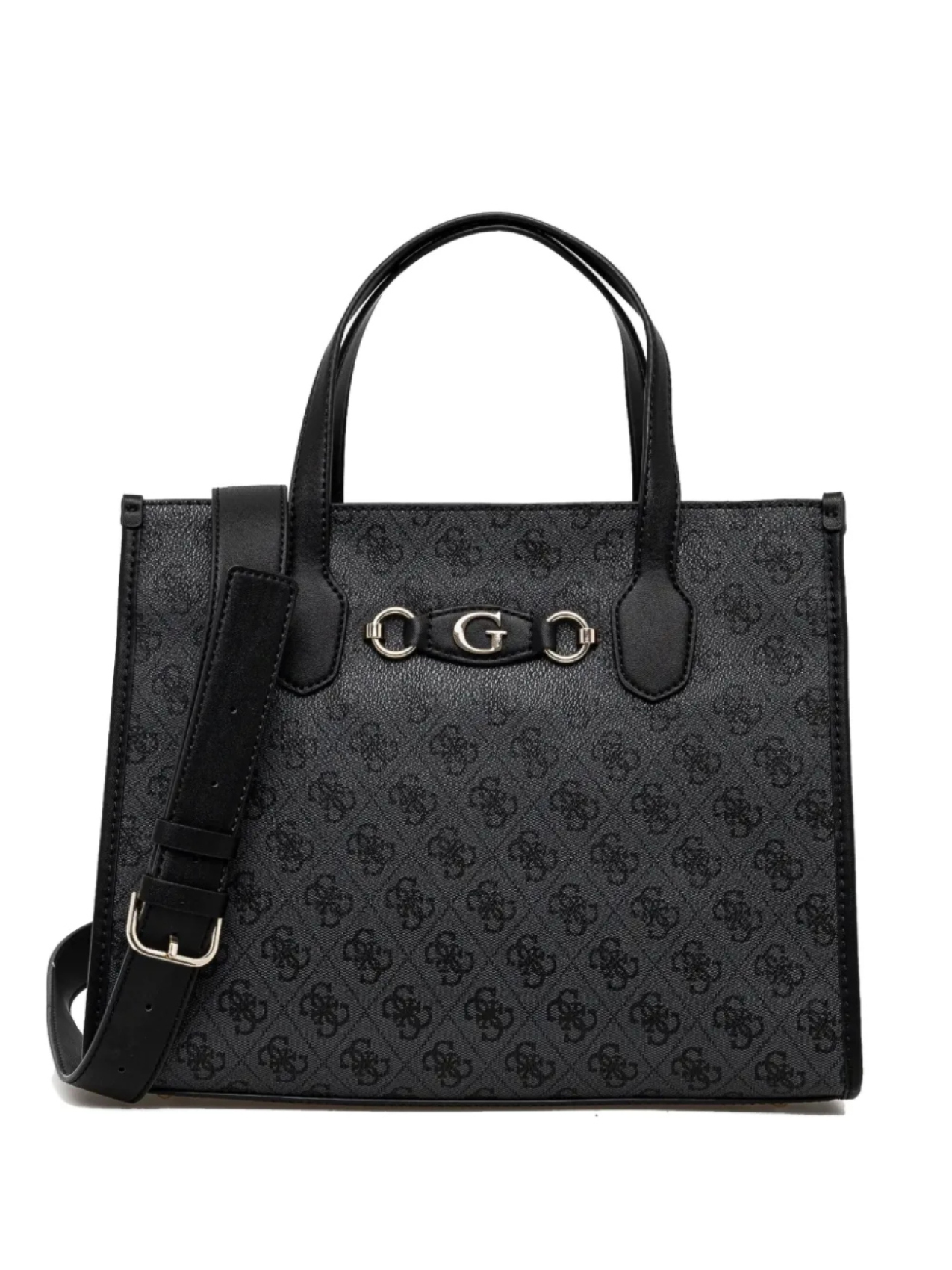 Сумка-шоппер с монограммой GUESS USA, черный 
Сумка-шоппер с монограммой GUESS USA, черный