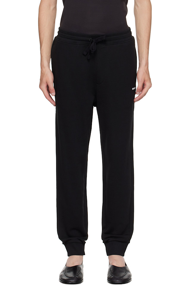 Спортивные штаны с манжетами и принтом в виде логотипа Hugo, черный
Спортивные штаны с манжетами и принтом в виде логотипа Hugo, черный