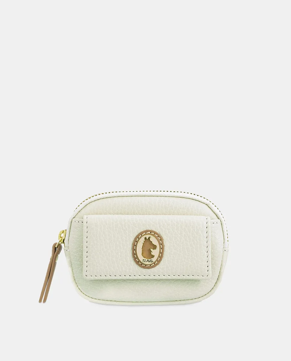 Круглый кошелек с внешним держателем для карт El Potro, бежевый
Круглый кошелек с внешним держателем для карт El Potro, бежевый