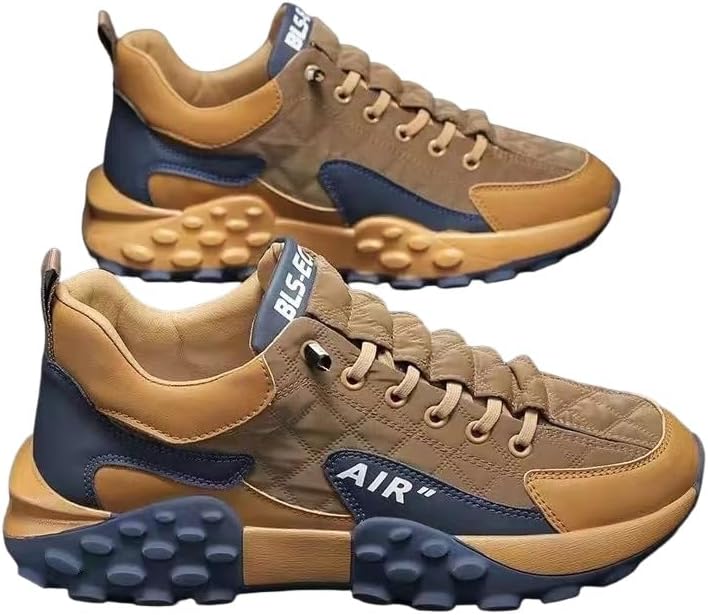 Мужские стильные кроссовки на шнуровке с контрастной расцветкой, удобные и нескользящие, легкие и дышащие, подходят для активного отдыха круглый год Minlaidian, хаки
Мужские стильные кроссовки на шнуровке с контрастной расцветкой, удобные и нескользящие, легкие и дышащие, подходят для активного отдыха круглый год Minlaidian, хаки