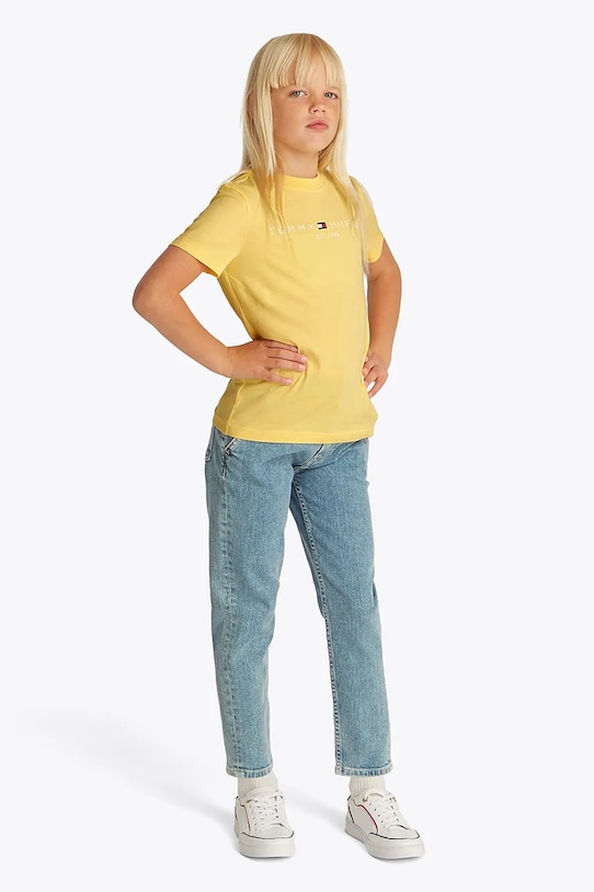 Детская хлопковая футболка Tommy Hilfiger, желтый
Детская хлопковая футболка Tommy Hilfiger, желтый