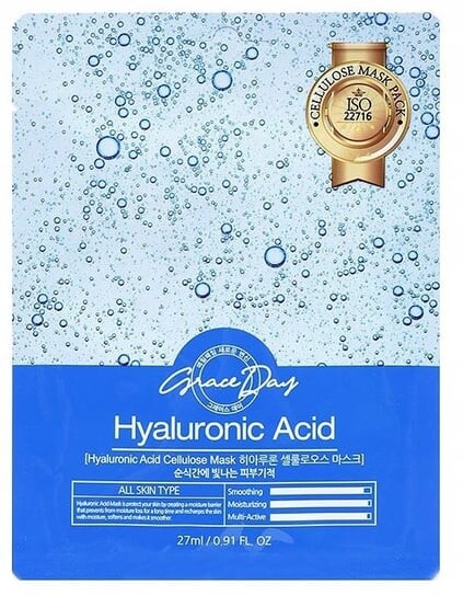 Гиалуроновая тканевая маска, 27 мл Grace Day, Inna marka
Гиалуроновая тканевая маска, 27 мл Grace Day, Inna marka