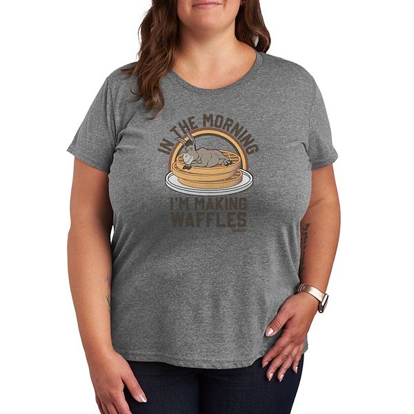 Футболка с принтом "Shrek in the morning, I'm making waffles" Plus size Dreamworks, Heather Gray
Футболка с принтом "Shrek in the morning, I'm making waffles" Plus size Dreamworks, Heather Gray
