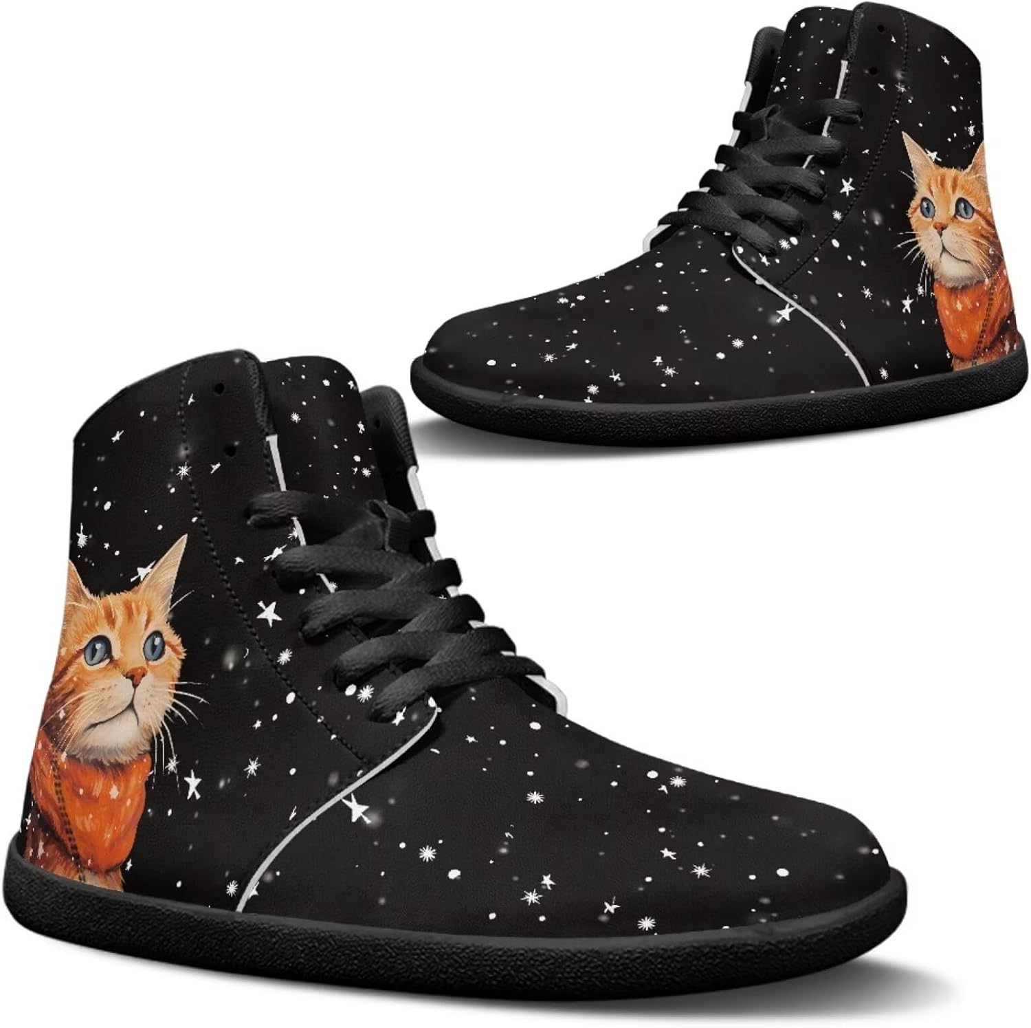 Мужские модные кроссовки Jeiento, минималистичные обувь с нулевым перепадом подошвы, прогулочные обувь с широкой передней частью, ботинки, обувь с изображением кошек и животных, черный
Мужские модные кроссовки Jeiento, минималистичные обувь с нулевым перепадом подошвы, прогулочные обувь с широкой передней частью, ботинки, обувь с изображением кошек и животных, черный