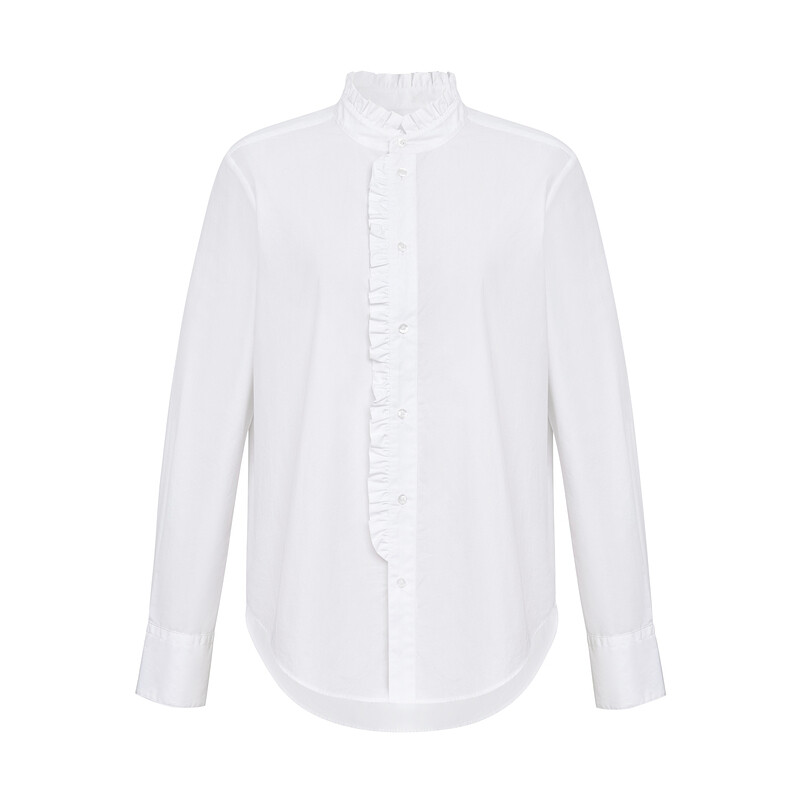 Однотонная женская рубашка Deep Breath с длинными рукавами и воротником, белый
Однотонная женская рубашка Deep Breath с длинными рукавами и воротником, белый