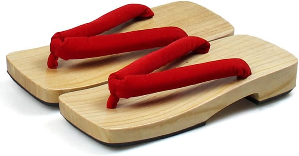 Домашние тапочки с открытым носком для женщин и мужчин, женские традиционные деревянные сандалии Гета, сандалии на высокой платформе, сандалии-шлепанцы, мужская обувь Гета, подходящие для костюмов на Хэллоуин (Цвет: красный, размер: 27 см) Kitci...
Домашние тапочки с открытым носком для женщин и мужчин, женские традиционные деревянные сандалии Гета, сандалии на высокой платформе, сандалии-шлепанцы, мужская обувь Гета, подходящие для костюмов на Хэллоуин (Цвет: красный, размер: 27 см) Kitci...