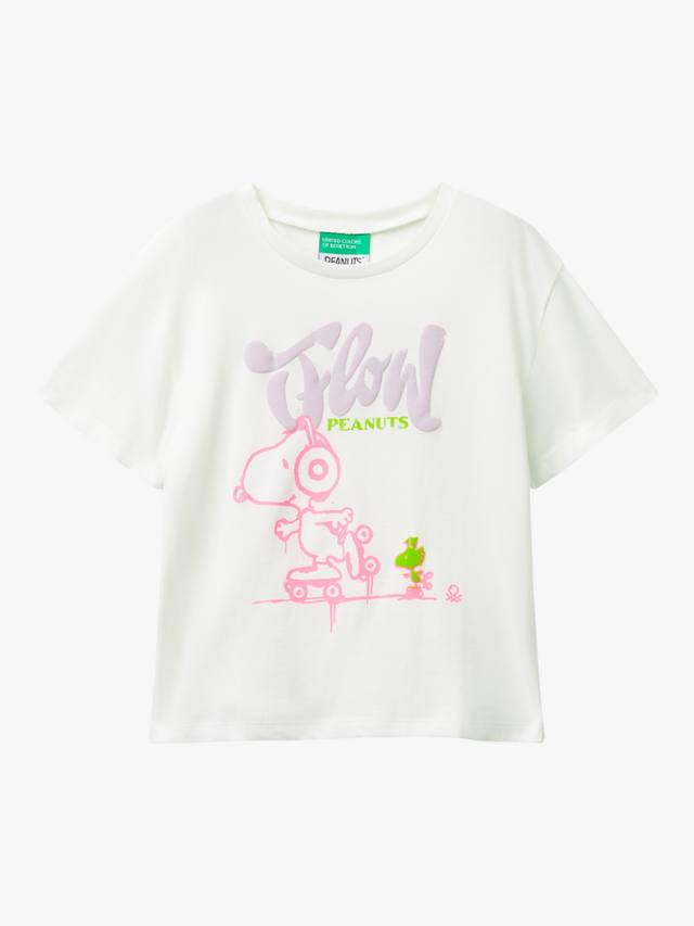 Детская хлопковая футболка с коротким рукавом и принтом Snoopy Benetton, White
Детская хлопковая футболка с коротким рукавом и принтом Snoopy Benetton, White