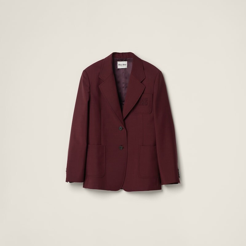 Прямой жакет из мохера Miu Miu, красный
Прямой жакет из мохера Miu Miu, красный