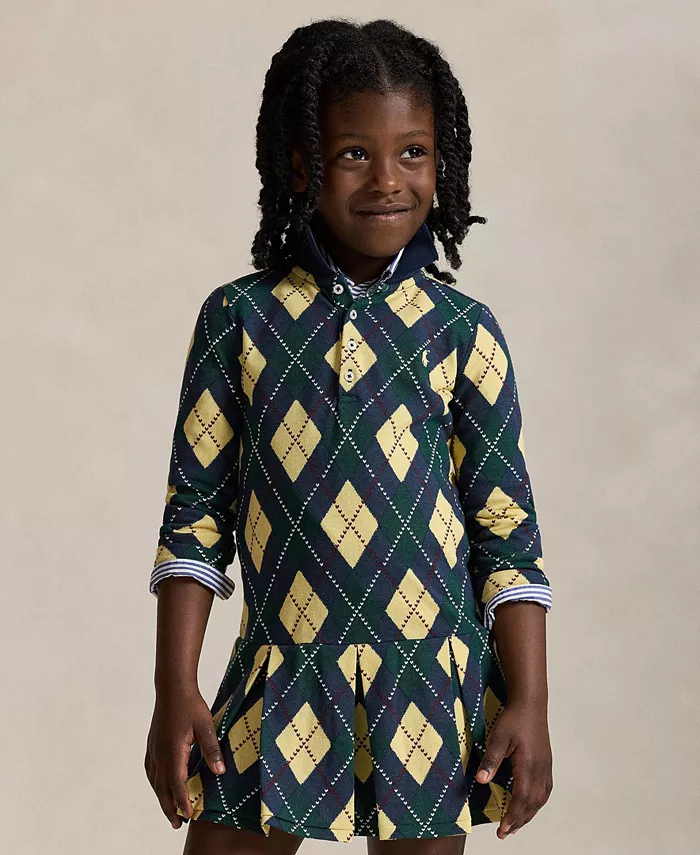 Детское платье-поло с принтом для девочек размеров 2T-6X Polo Ralph Lauren, мультиколор
Детское платье-поло с принтом для девочек размеров 2T-6X Polo Ralph Lauren, мультиколор