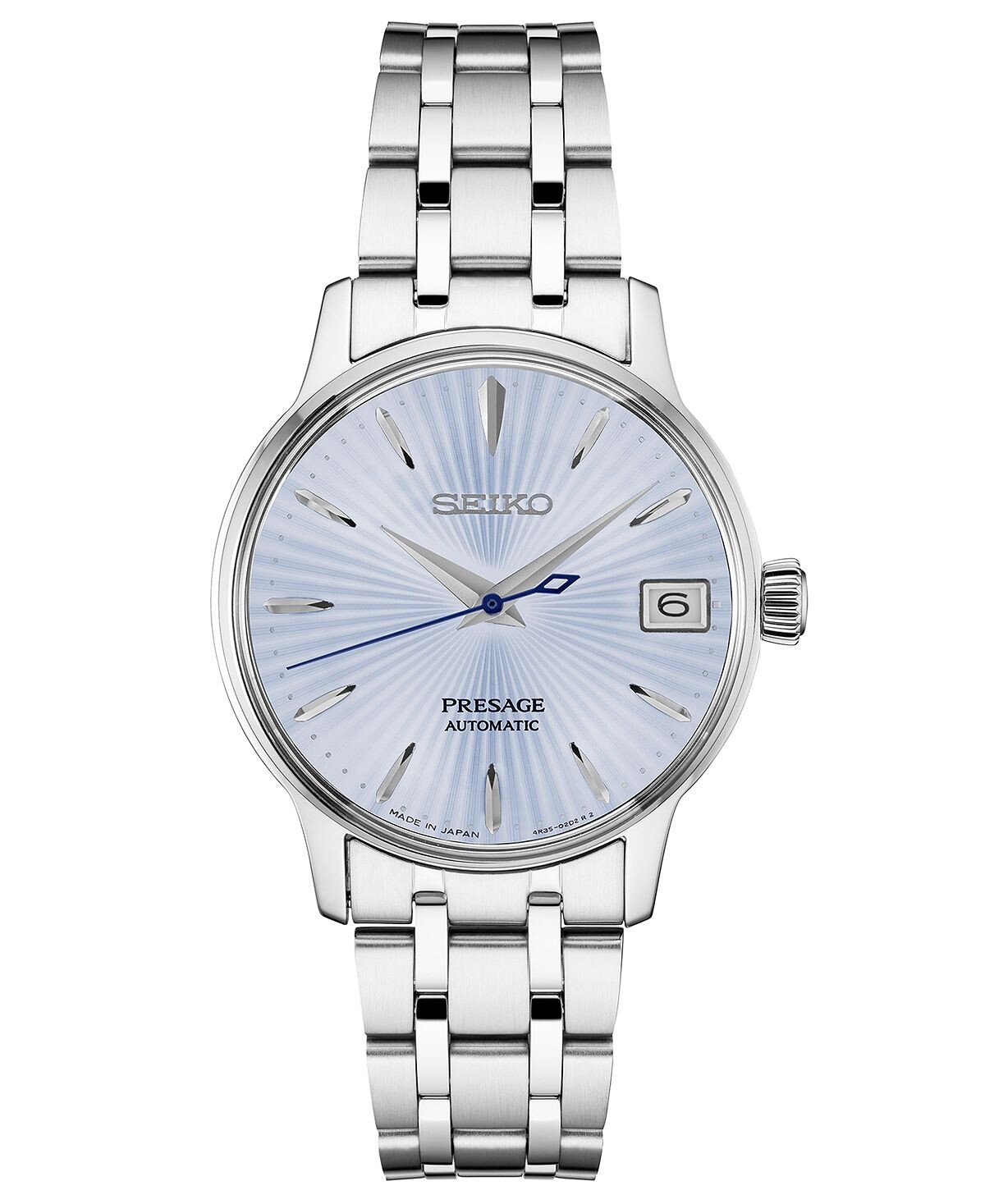 Женские автоматические часы Presage с браслетом из нержавеющей стали 33,8 мм Seiko, синий
Женские автоматические часы Presage с браслетом из нержавеющей стали 33,8 мм Seiko, синий