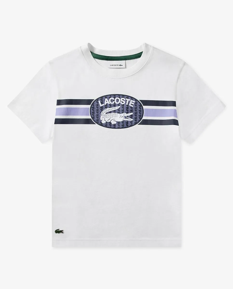 Футболка с логотипом в полоску для мальчика Lacoste, белый
Футболка с логотипом в полоску для мальчика Lacoste, белый