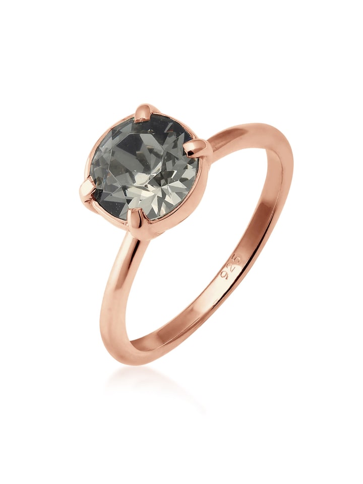 Elli Кольцо из розового золота 925 пробы серого цвета
Elli Кольцо из розового золота 925 пробы серого цвета