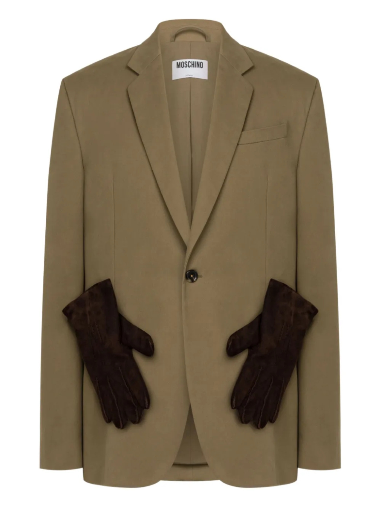 Moschino однобортный пиджак, нейтральный
Moschino однобортный пиджак, нейтральный