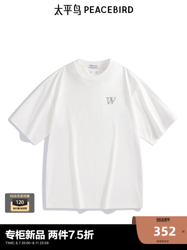 Футболка мужская Peacebird с заплатками, белый
Футболка мужская Peacebird с заплатками, белый